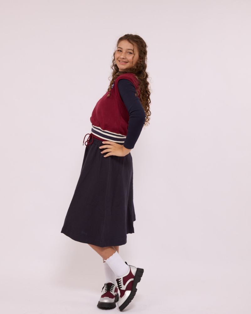 Signature Sweat Skirt - Navy
