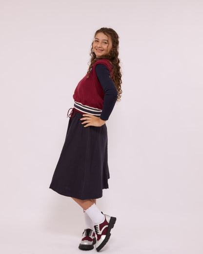 Signature Sweat Skirt - Navy