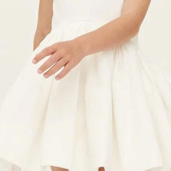 Trim Dress - White