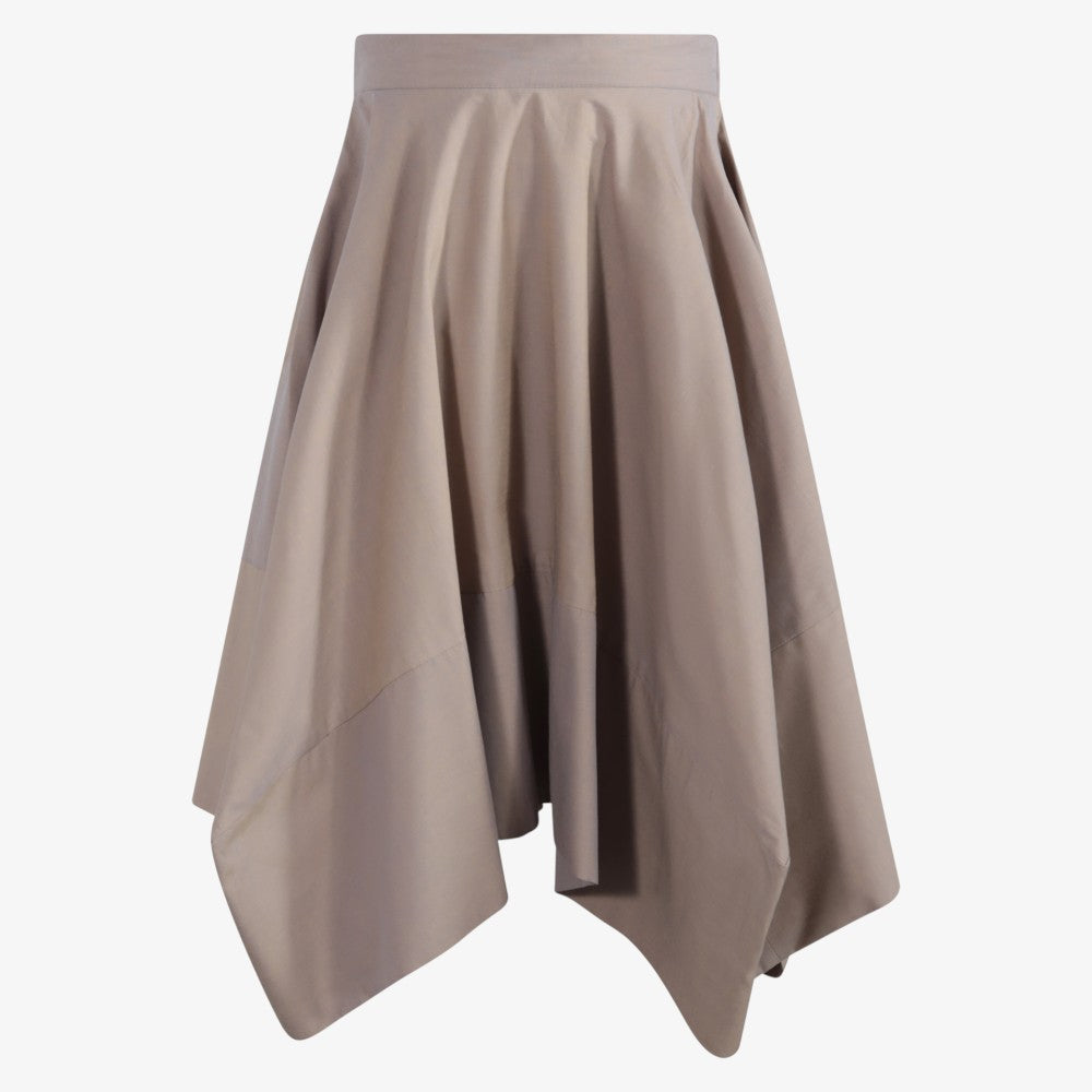 Geometric Skirt - Brown