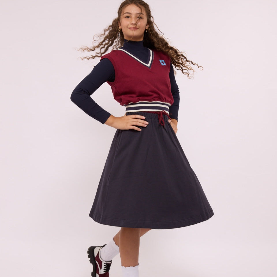 Signature Sweat Skirt - Navy