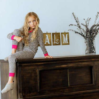 Leopard Loungewear Set - Pink