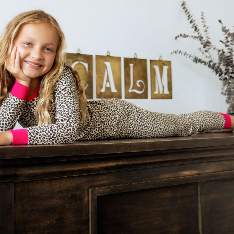Leopard Loungewear Set - Pink