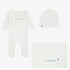 Muslin Patch Take Me Set - Ivory&blue