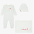 Muslin Patch Take Me Set - Ivory&red