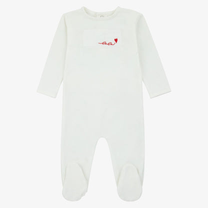 Muslin Patch Take Me Set - Ivory&amp;red