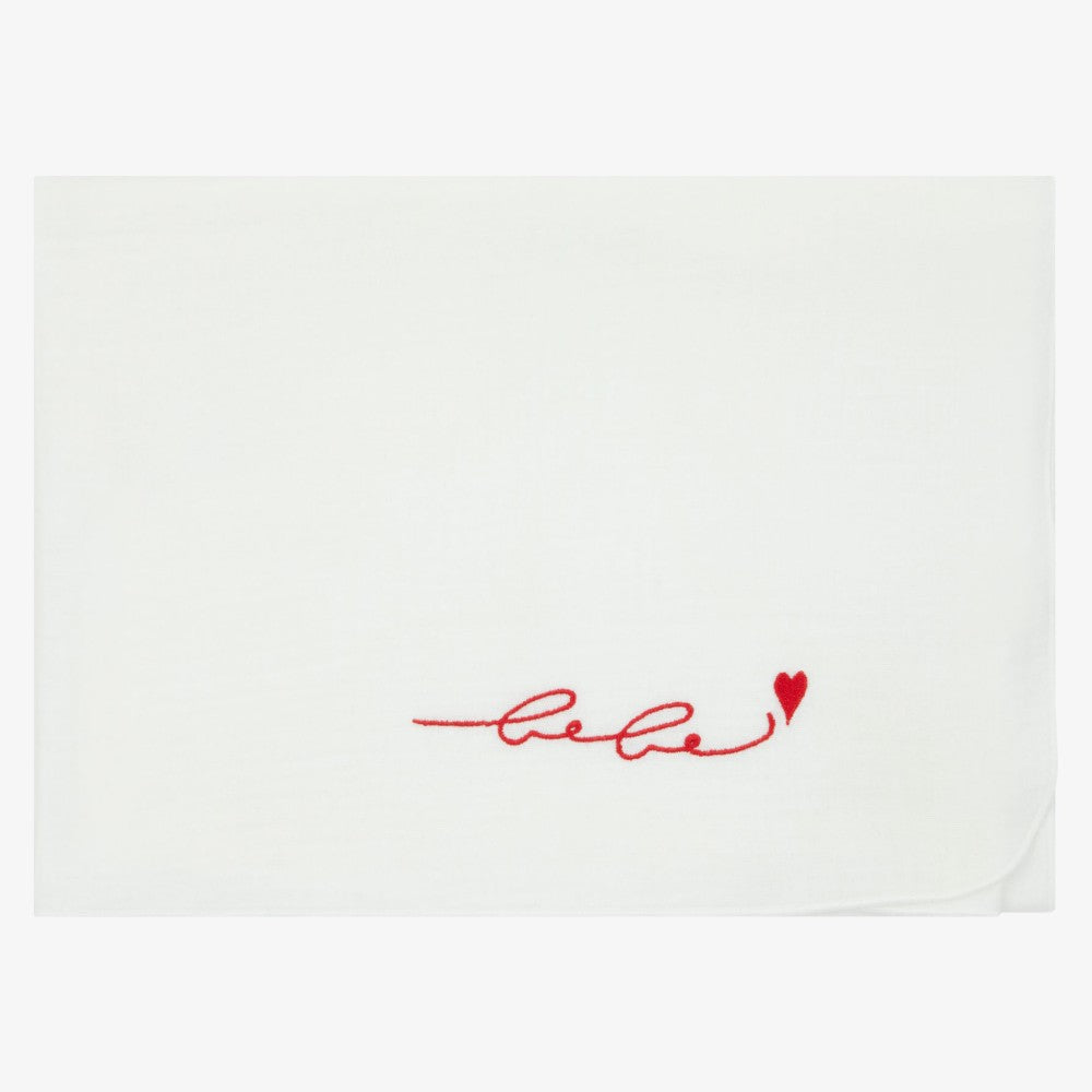 Muslin Patch Take Me Set - Ivory&amp;red