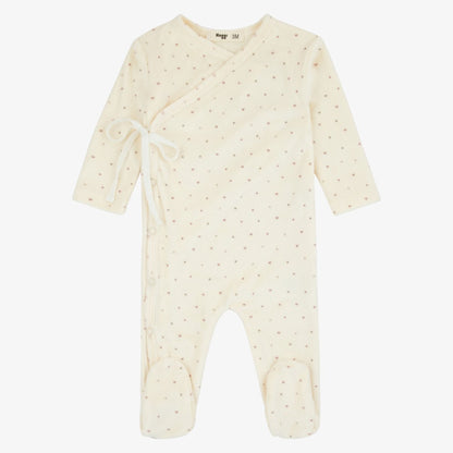 Velour Wrap Take Me Home Set - Ivory&amp;pink
