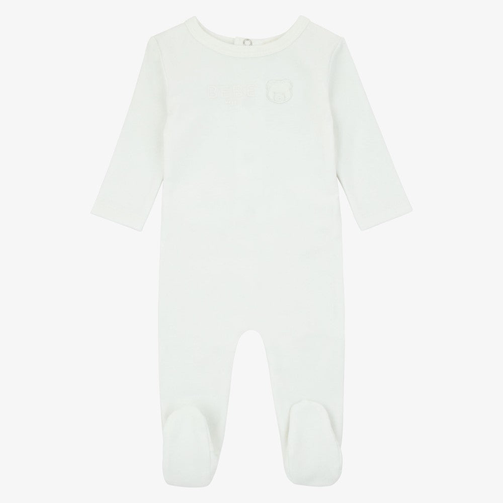Teddy Footie - Ivory