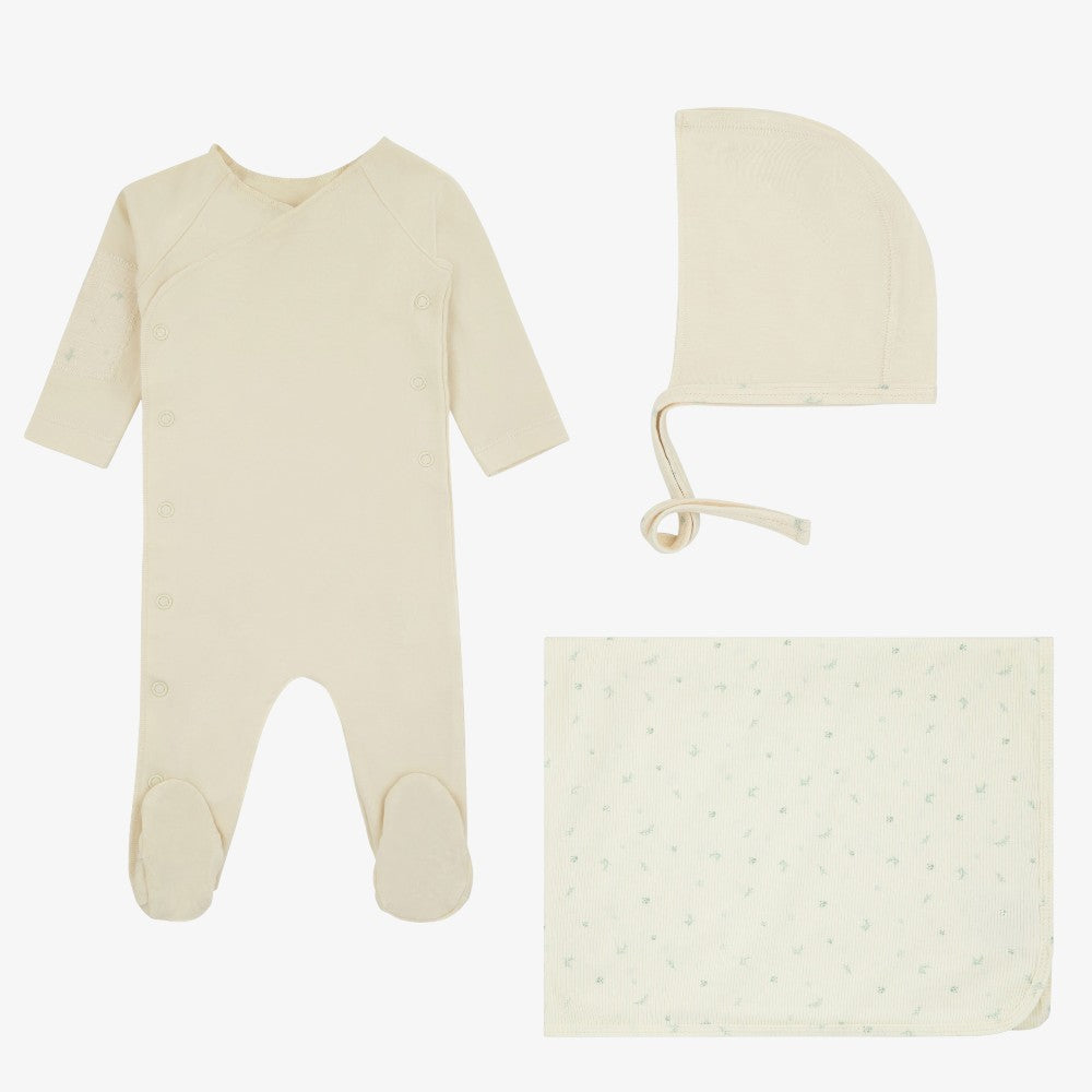 Floral Patch Take Me Home Set - Ivory&blue