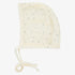 Velour Wrap Bonnet - Ivory&blue