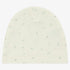 Ribbed Floral Beanie - Blue