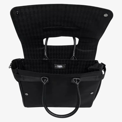Logo Diaper Bag With Mat - Black