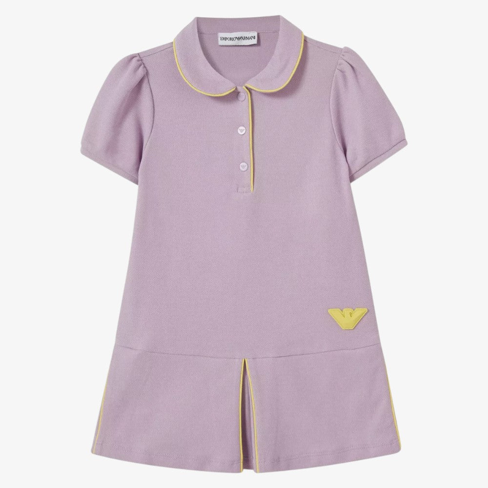 Contrast Stitch Dress - Lavender