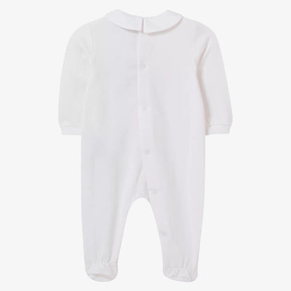 Bear Footie And Hat - White