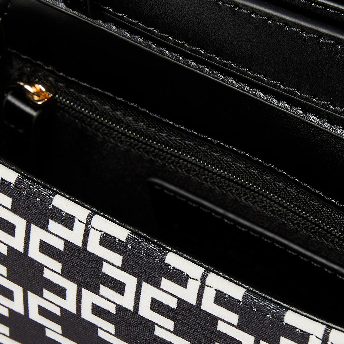 Logo Crepe Bag - Black