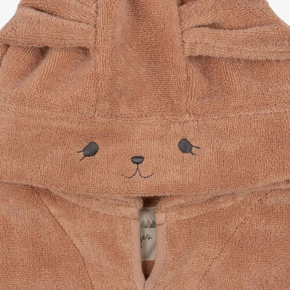 Terry Poncho Animal - Rose Bunny