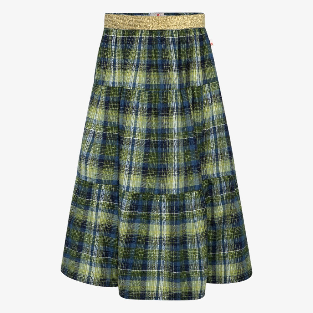 Nikki Check Skirt - Thyme