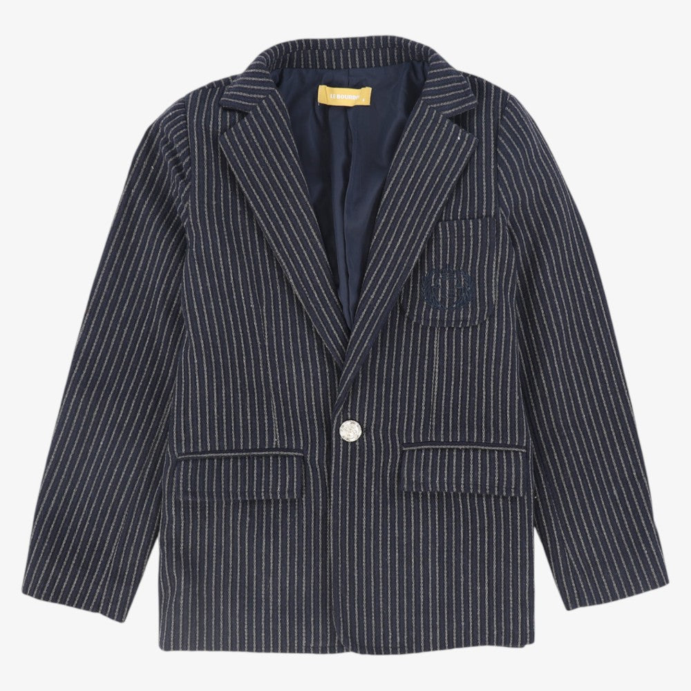 Textured Blazer - Navy