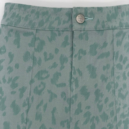 Leopard Skirt - Mint