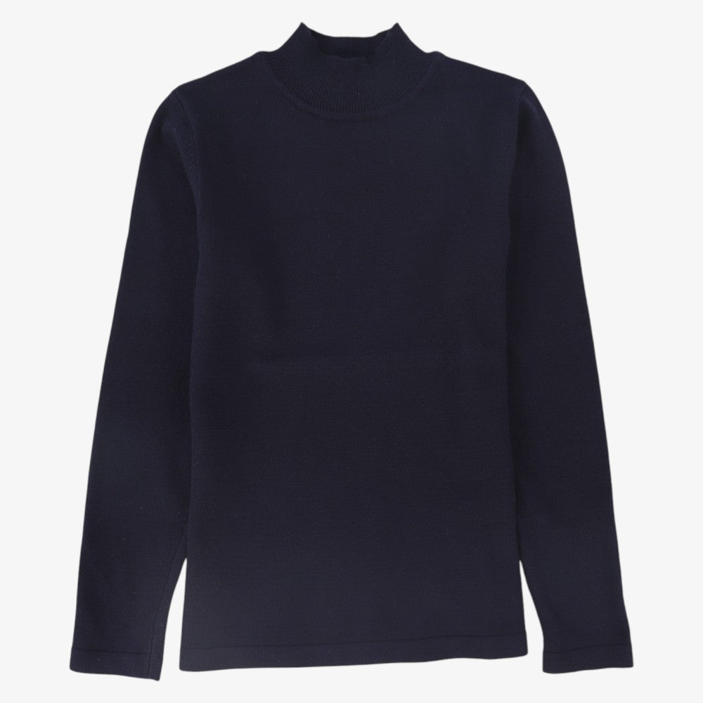 Fitted Turtleneck - Navy