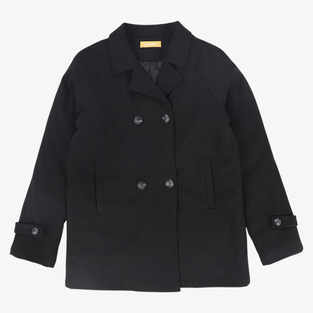 Plaid Coat - Black