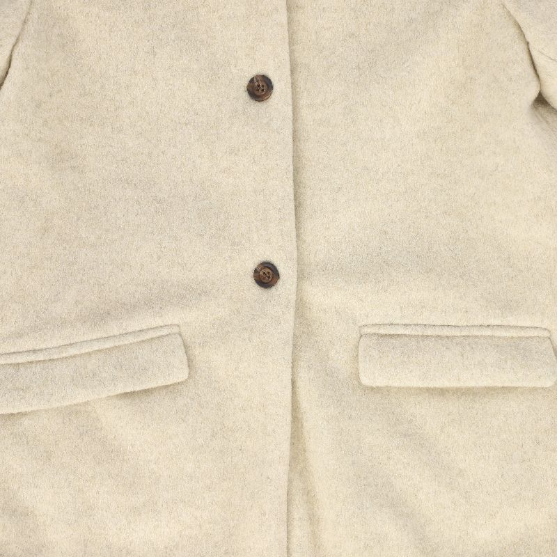 Velvet Collar Coat - Oatmeal