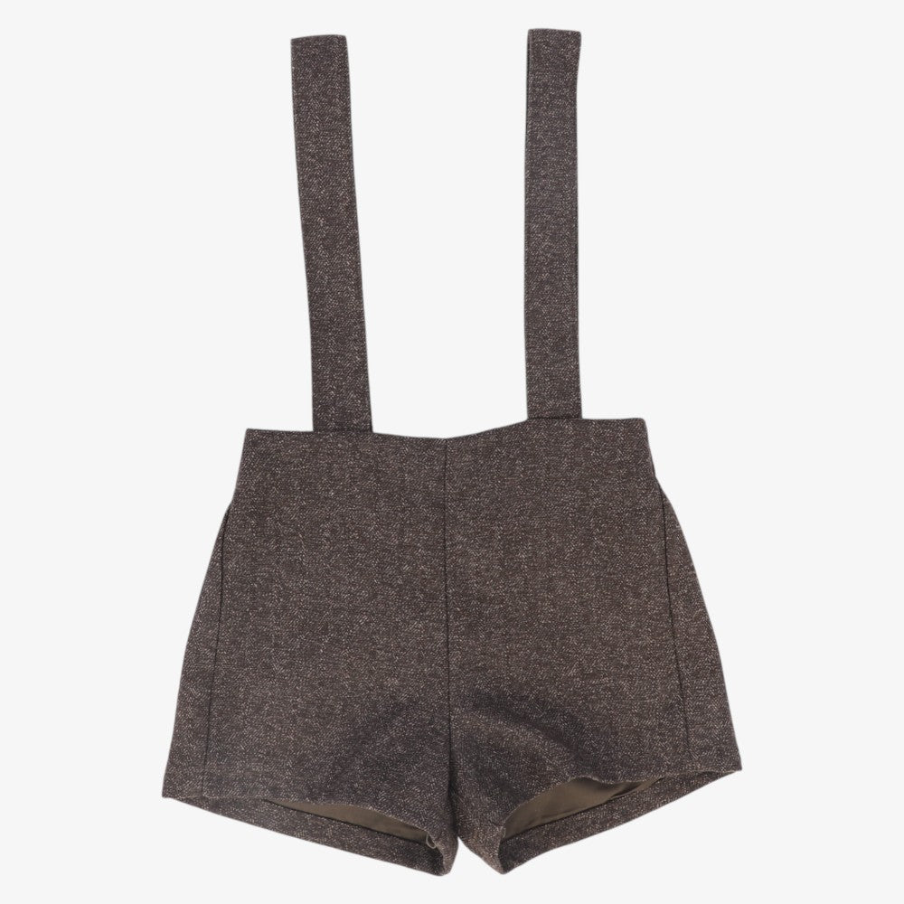 Textured Overalls - Brown