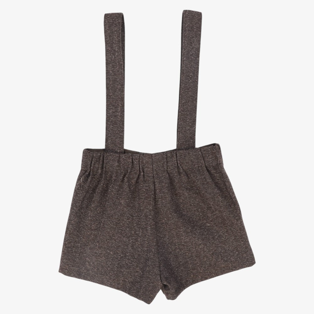 Textured Overalls - Brown