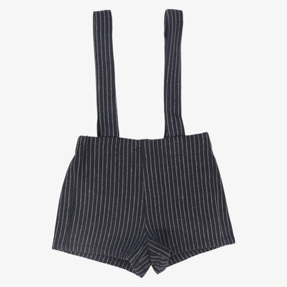 Textured Overalls - Navy