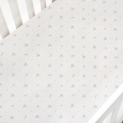 Crib Sheet - Floral Blue