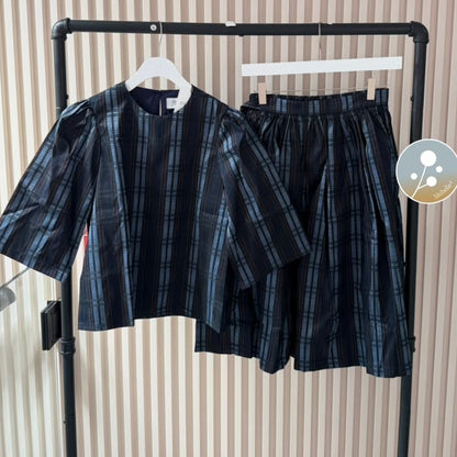 Juliet Blouse+Skirt - Dark Blue