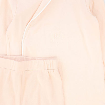 Piped Wrap Pajamas - Pink