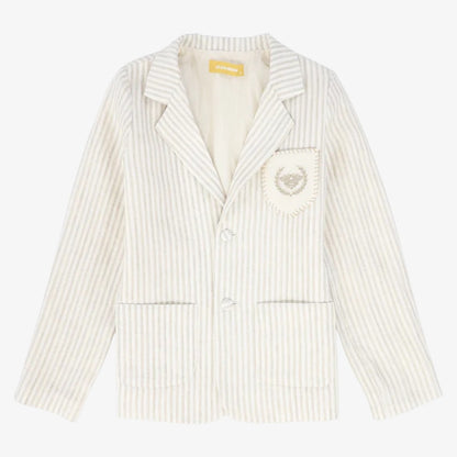 Emblem Pocket Blazer - Tan