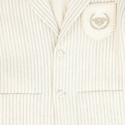 Emblem Pocket Blazer - Tan