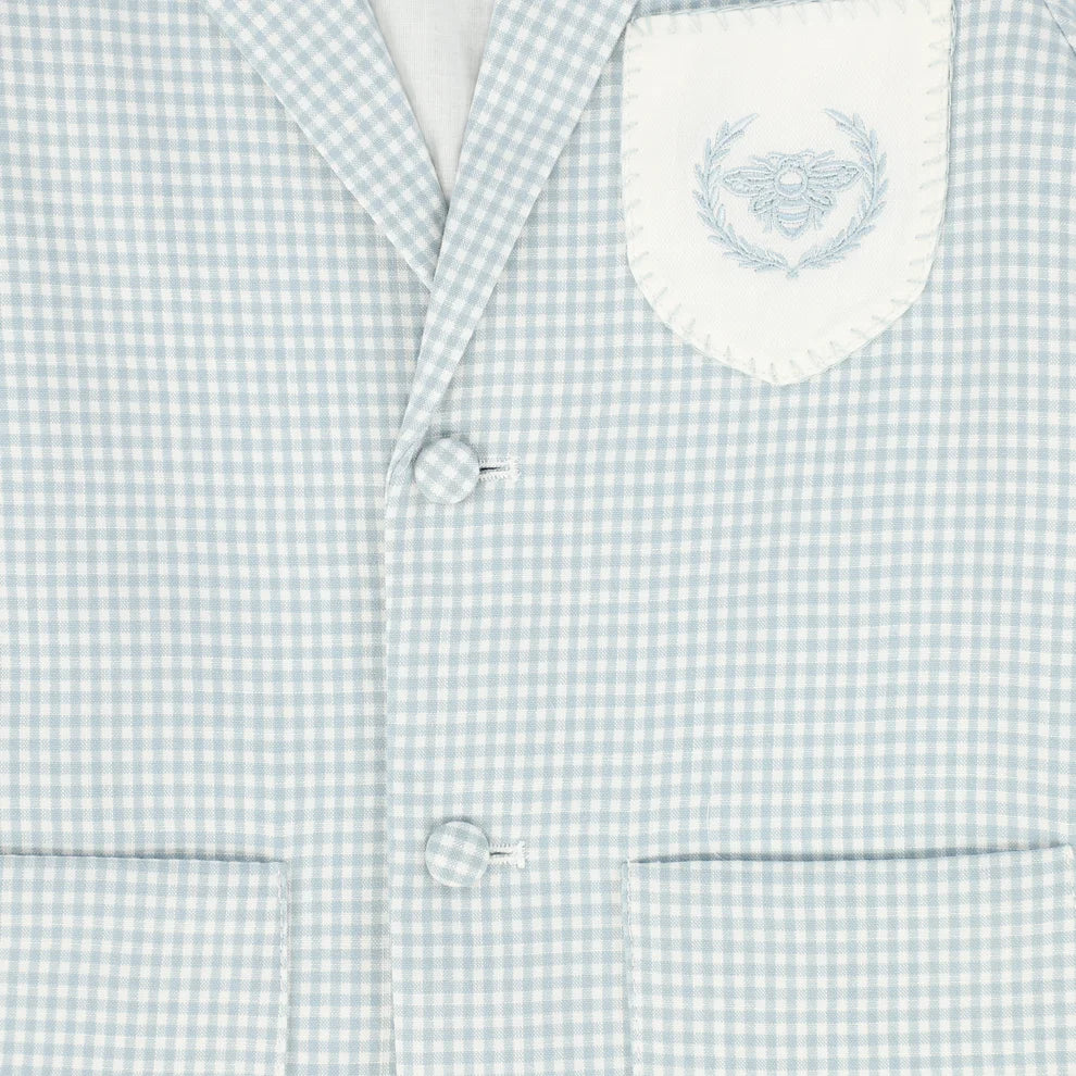 Emblem Pocket Blazer - Blue