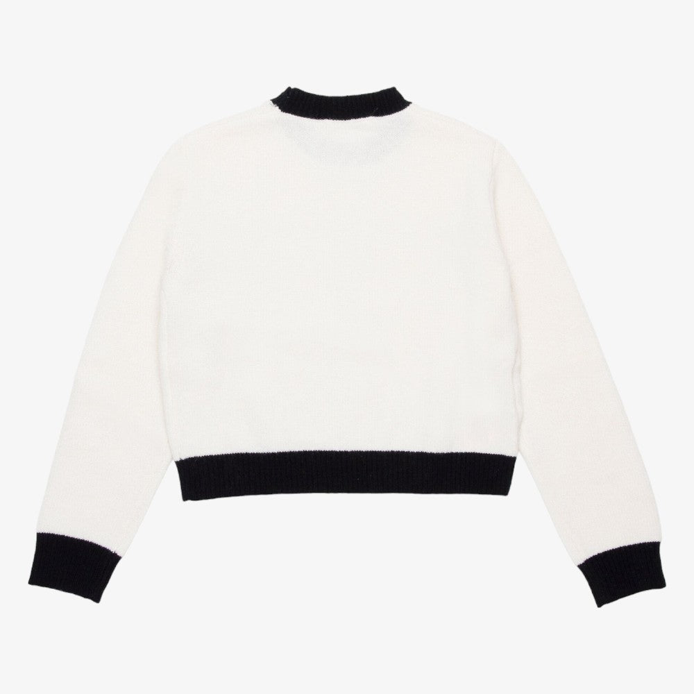 Logo Knit Sweater - White