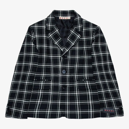 Plaid Blazer - Black