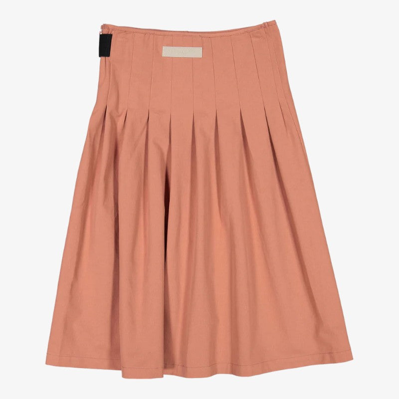 Buckle Pleat Skirt - Rust