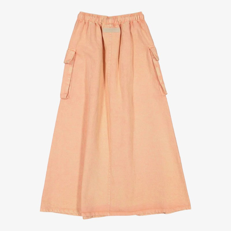 Maxi Cargo Skirt - Peach