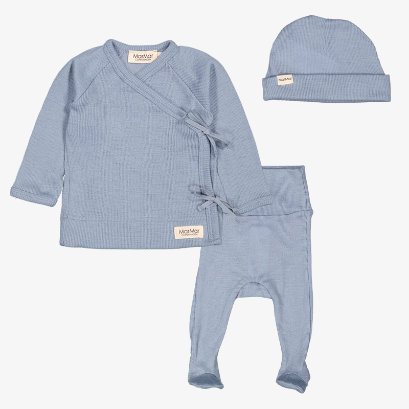 Tut Wrap 3 Piece Set - Monsoon Blue