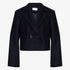 Wool Crop Jacket - Dark Blue