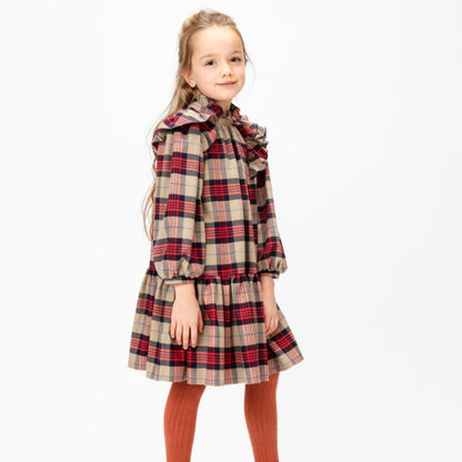 Tartan Plaid Dress - Red