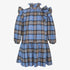 Tartan Plaid Dress - Blue