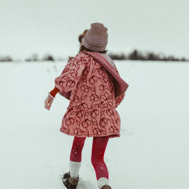 Puffer Lane Dress - Pink