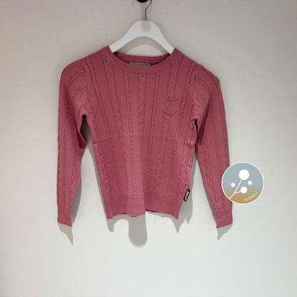 Cable Sweater - Pink