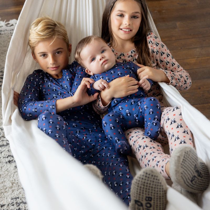 Panda Loungewear Set - Blue