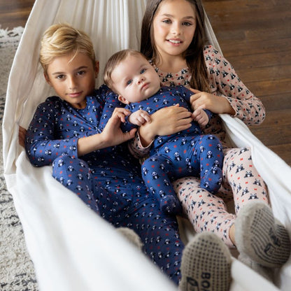 Panda Loungewear Set - Blue