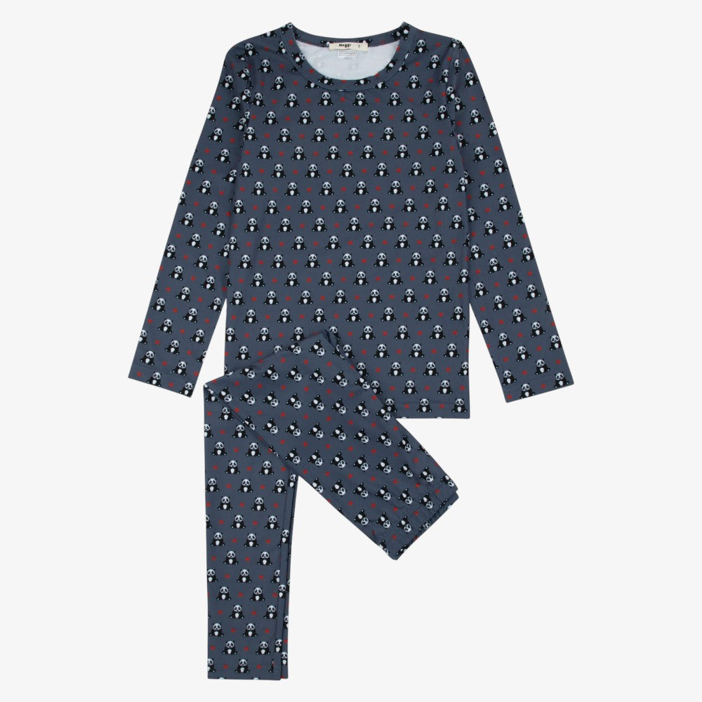 Panda Loungewear Set - Blue