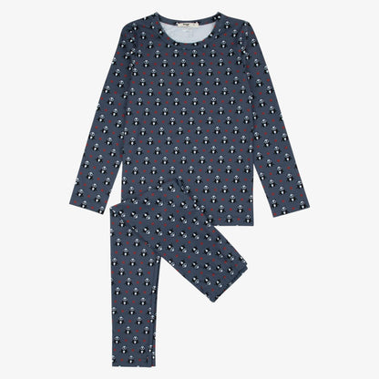 Panda Loungewear Set - Blue